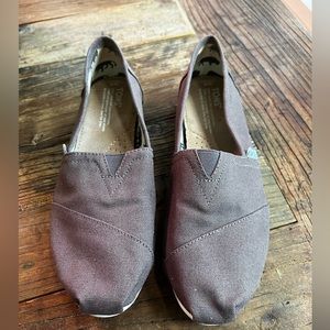 Toms Womens Classic Alpargata Heritage Ash Canvas001001B07-GREY Size 8